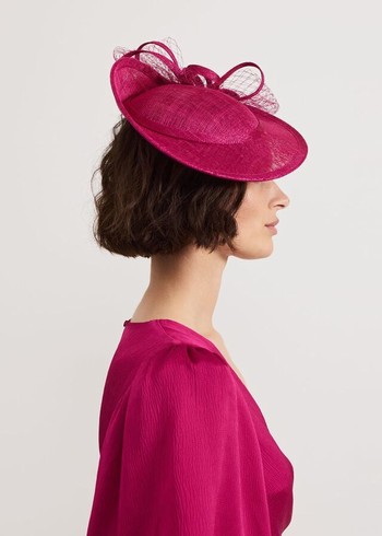 Phase Eight Pink Twist Back Bow Fascinator Hats Pink USA | 3590672-IJ